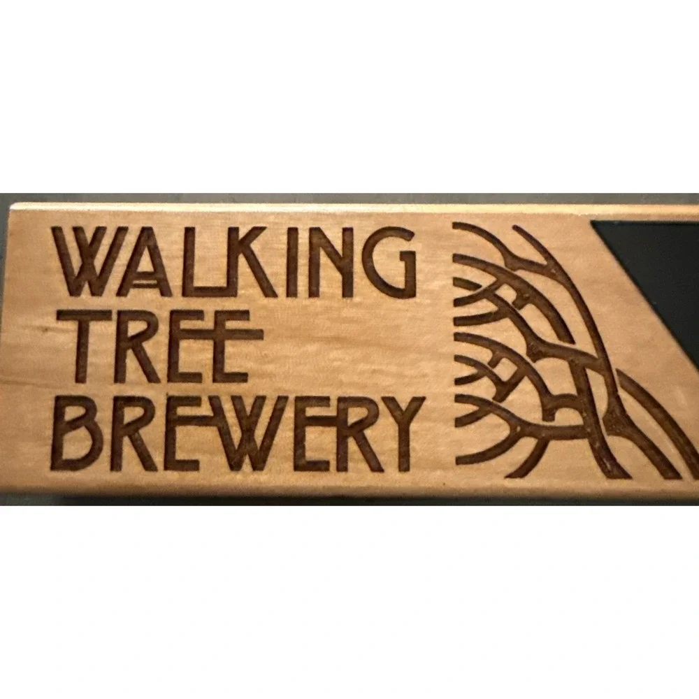 RARE Walking Tree Brewing Wood Engraved Blank Bar Beer Tap Handle 9